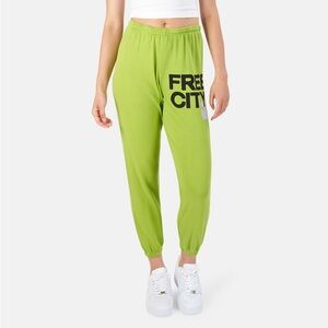 FREECITY | Cotton sweatpants - Apple Green XS